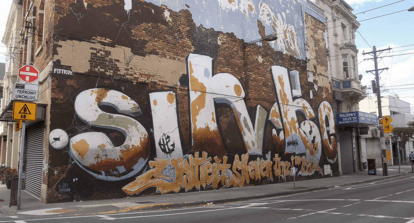Fitzroy & Cecil Street Corner Mural