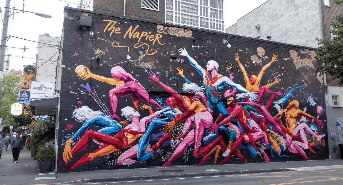 New Mural — Napier Hotel Back Wall